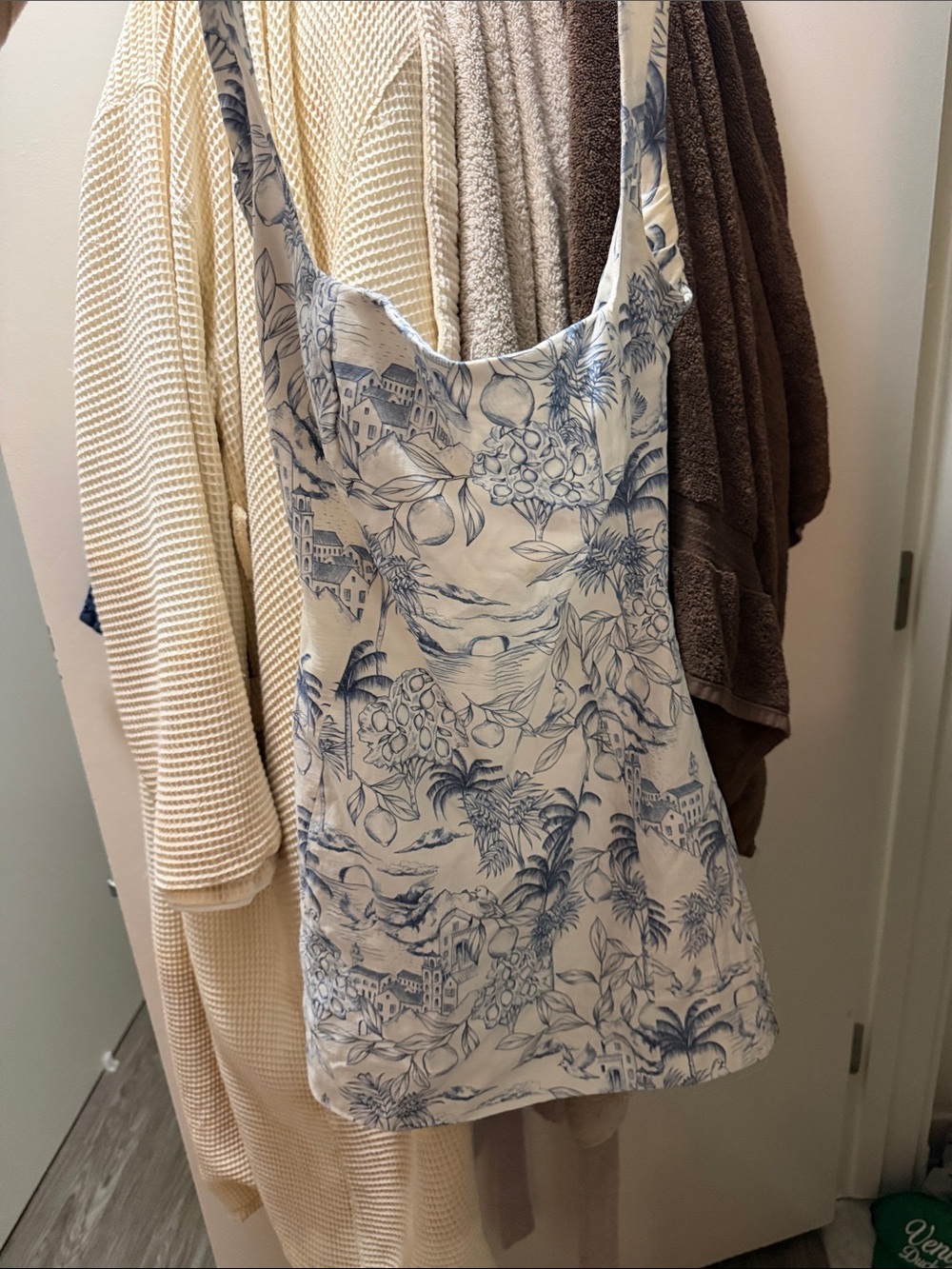 Mistress rocks Blue Floral Print Scoop Neck Women's Dress-